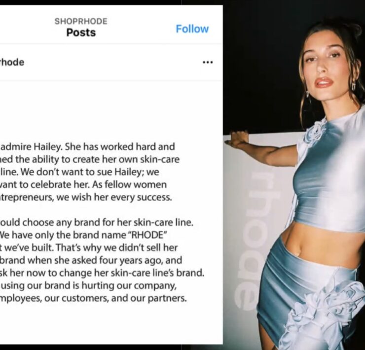 Hailey Bieber's Wins First Round in Lawsuit Over Rhode Brand Name