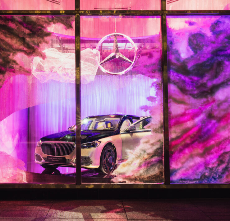 Mercedes Captivates With Signature Maison Mercedes Luxury Retail Storefront