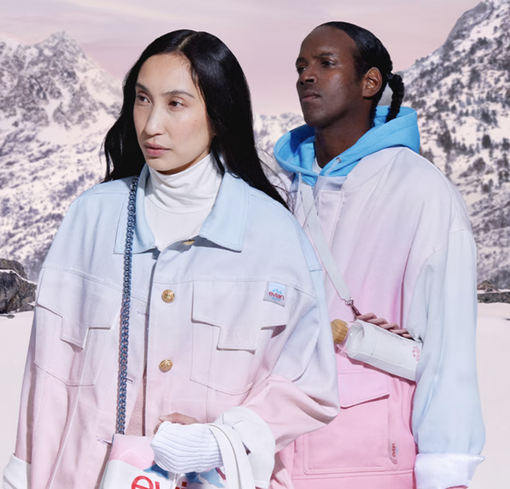 Balmain collaborates with Evian for ready-to-wear campaign