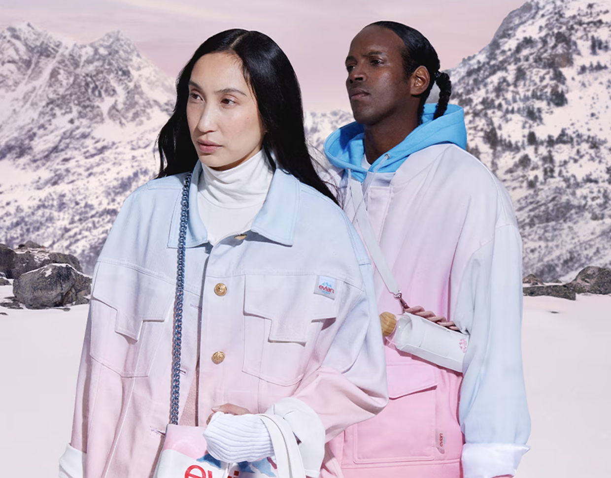 Balmain collaborates with Evian for ready-to-wear campaign