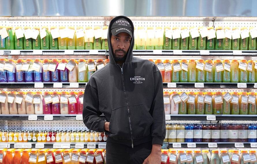 balenciaga collaborates with grocery store