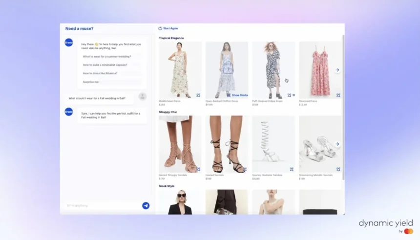 dynamic yield by mastercard ai powered shopping muse