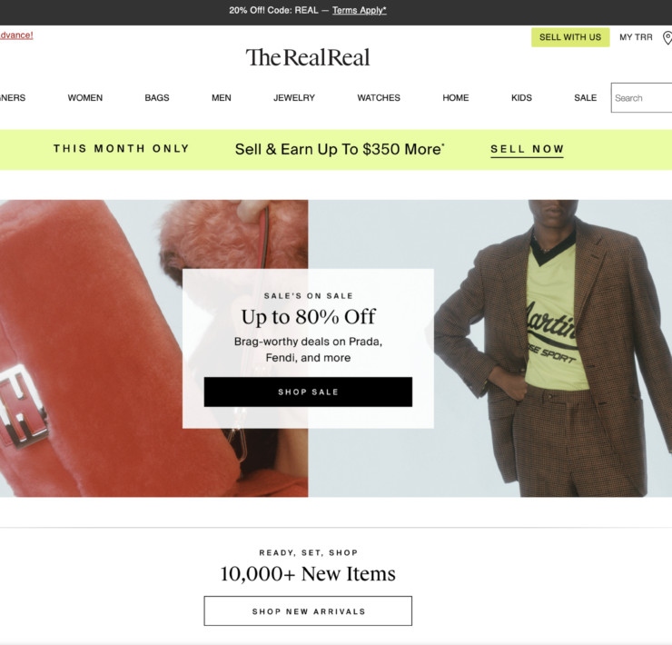 The RealReal has partners with Eon Exchange for Luxury Resale