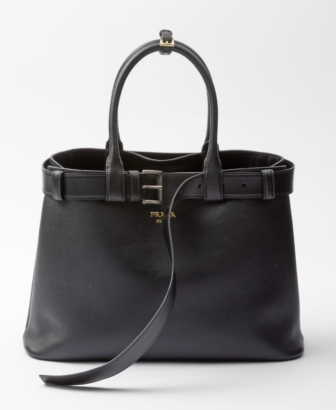 Prada Buckle large leather handbag with belt Prada Buckle large leather handbag with belt