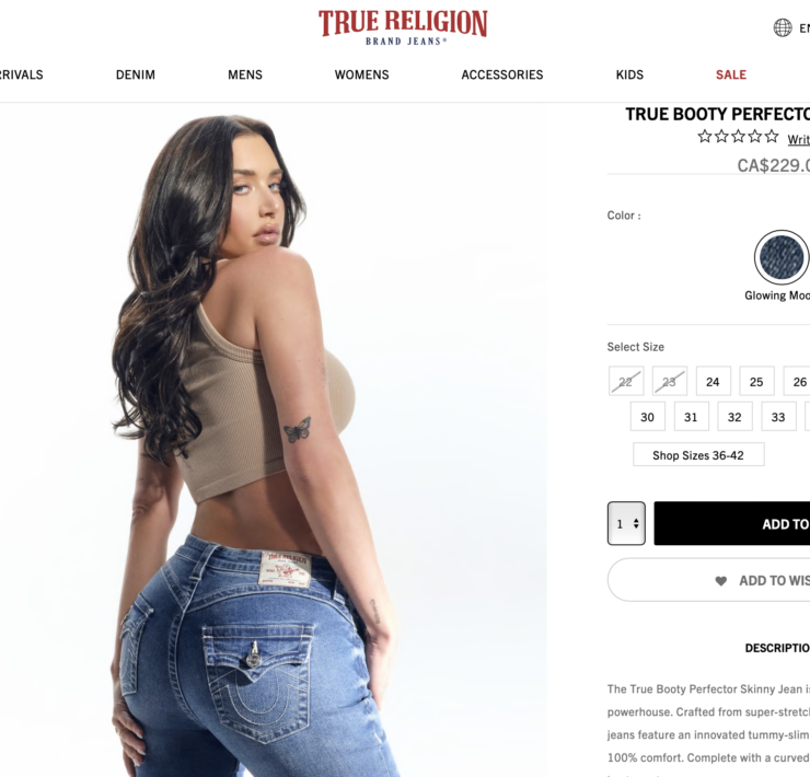 True Religion enters women's shapewear market