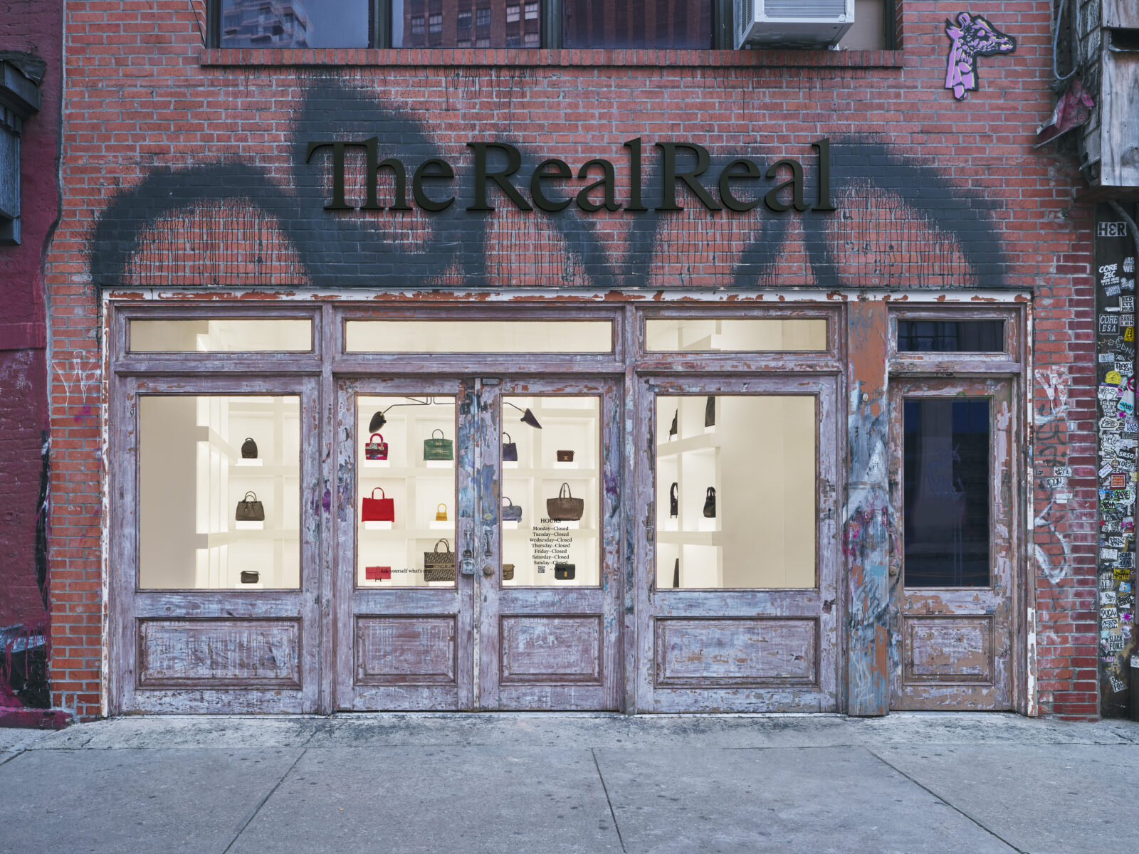 The RealReal ‘Opens’ Fake Designer Handbag Store Installation