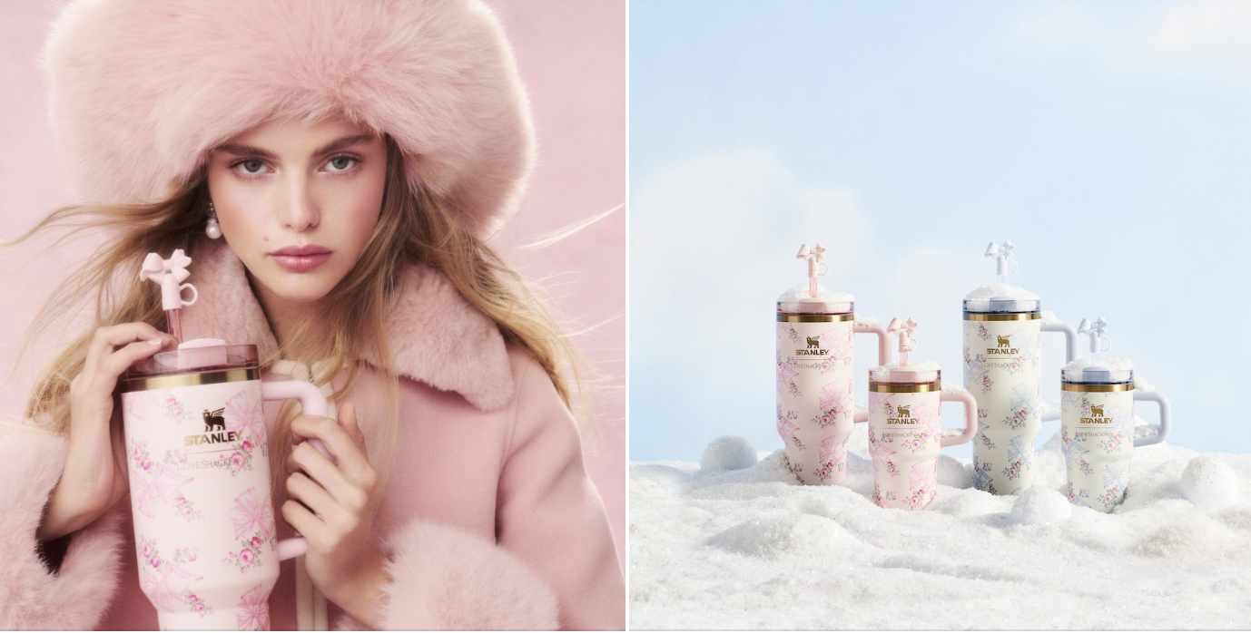Stanley x LoveShackFancy Unveils Whimsical Holiday Tumbler Collection