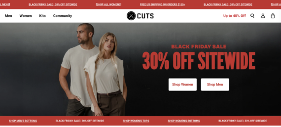 Cuts Clothing Black Friday