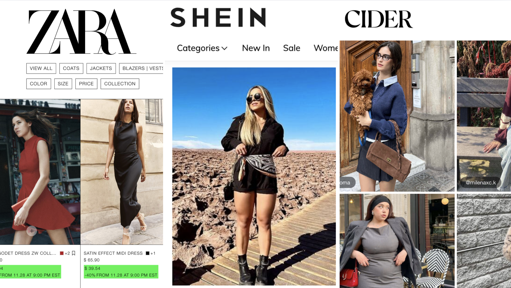 Zara vs. Shein vs. Cider: Which Is Better?