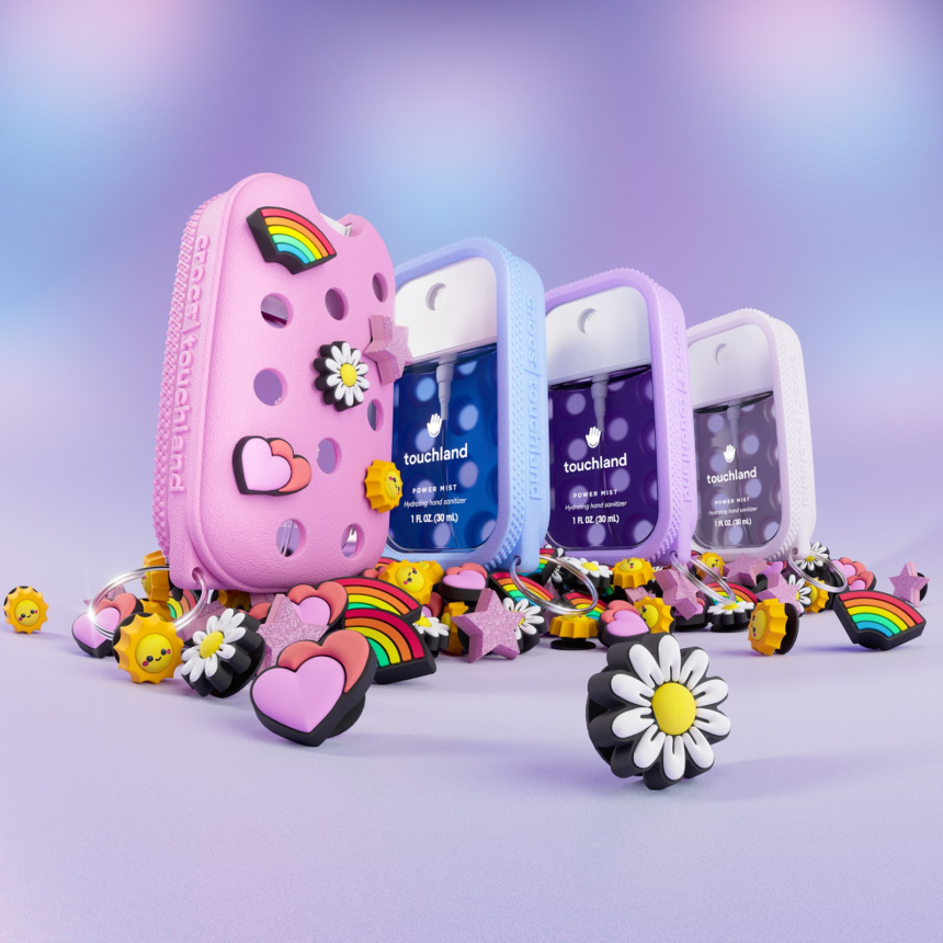 Touchland and Crocs Deliver Playful, Customizable Sanitizer Case Collaboration