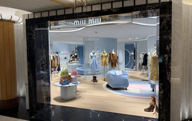 Miu Miu Opens a New Womenswear Boutique in Harrods’ Superbrands Hall on The First Floor