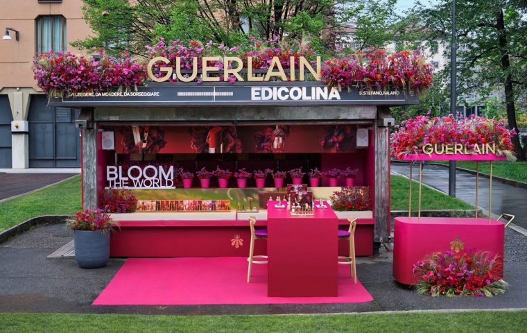 Guerlain’s Blooming Edicolina Brings KissKiss and Aqua Allegoria to Milan