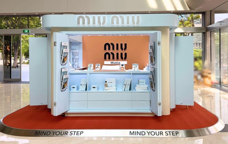 Miu Miu’s Miutine Pop-Up Brings Soft Curves and Scent to Marina Bay Sands Singapore