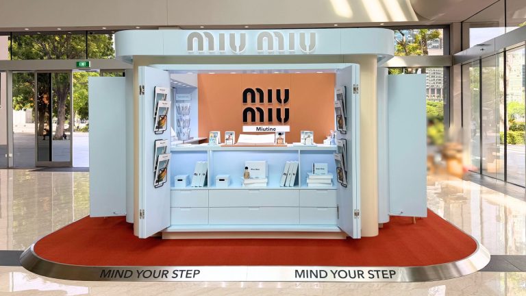 Miu Miu’s Miutine Pop-Up Brings Soft Curves and Scent to Marina Bay Sands Singapore