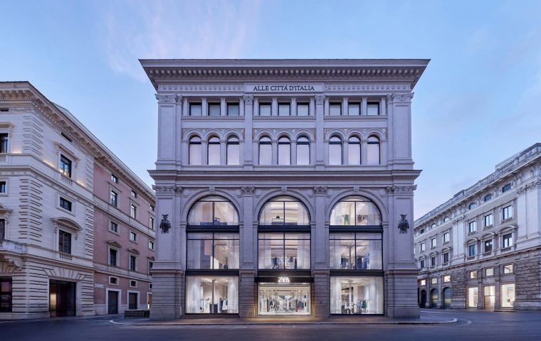 Zara Reopens Its Five Story Palazzo Bocconi Flagship in Rome With a Roma Palazzo Bocconi Capsule For Woman And Kids