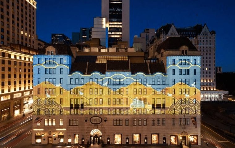 Loro Piana Illuminates Fifth Avenue With Bergdorf Goodman Light Spectacle