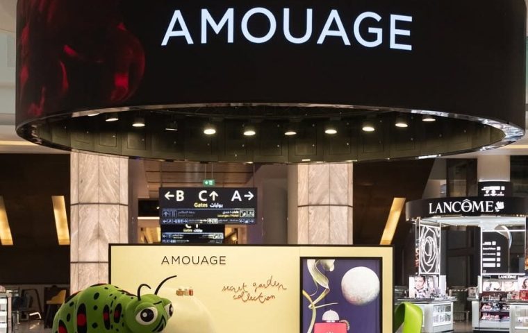 Amouage Installs Caterpillar Activation at Muscat International Airport