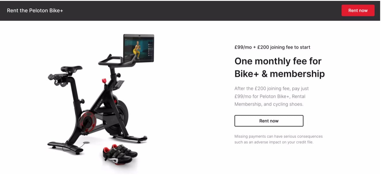 Peleton Introduces Rent-to-Own Model for Bikes