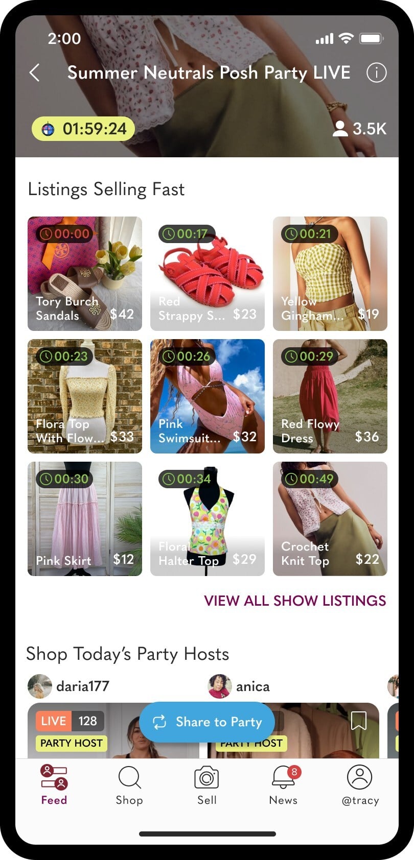 Poshmark Launches Posh Party LIVE