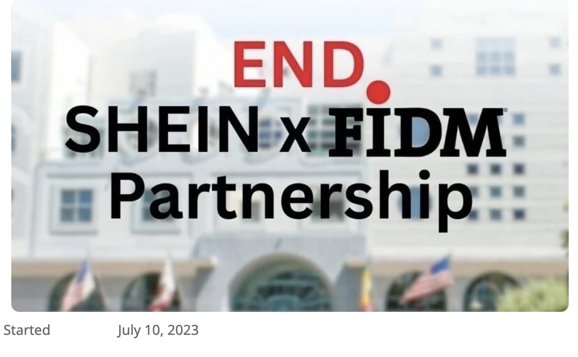 shein petition fidm