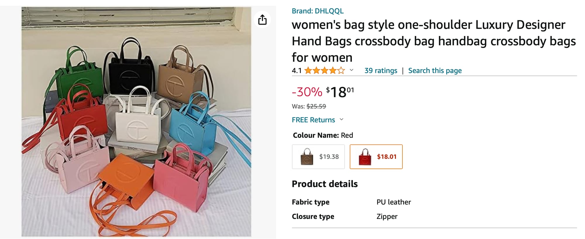 Amazon Seller Caught Red-Handed Selling Fake Telfar Bags
