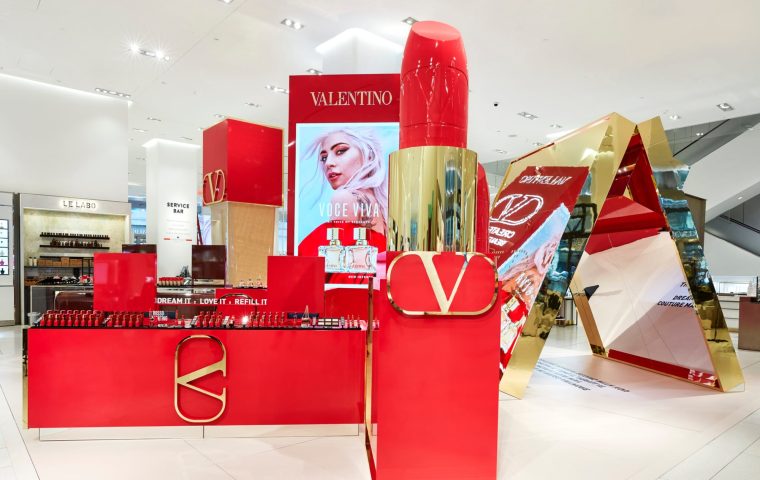Valentino Beauty Launches at Nordstrom Center Stage