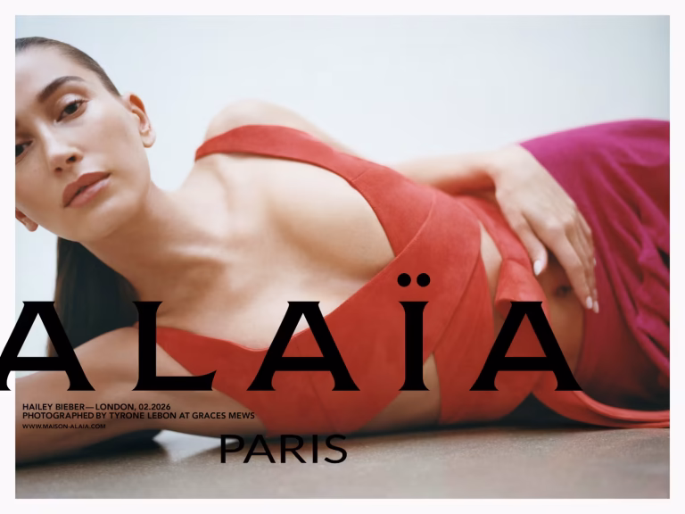 No Bags No Jewelry Just Hailey Bieber Alaïa’s Archetypes Campaign is Reduction at Its Sharpest