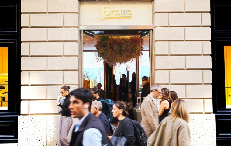 Herno turns its Via Montenapoleone Boutique into a Home in Bloom for Milan Design Week