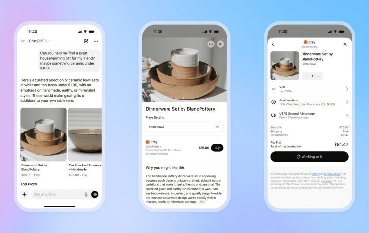 ChatGPT Instant Checkout Boosts Etsy Stock 16 Percent as OpenAI Partners With Shopify and Launches Shopping for 700 Million Users