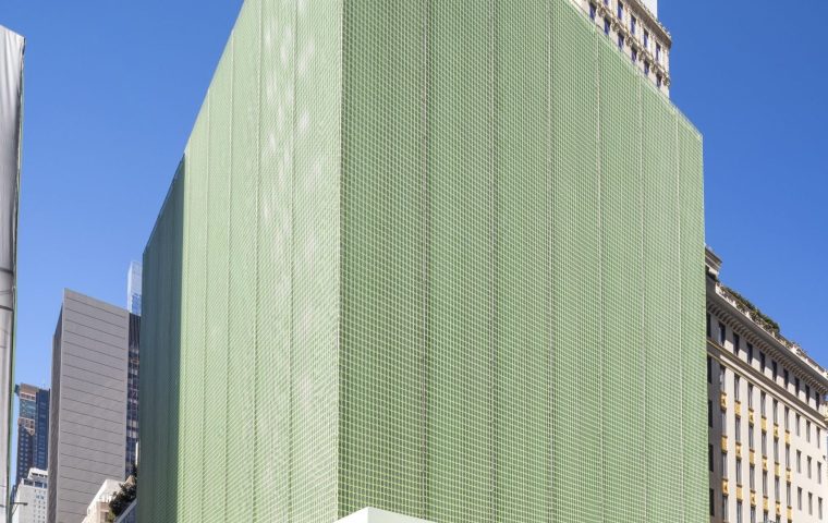 Prada Turns Construction Scaffolding Into a Landmark Art Installation on Fifth Avenue