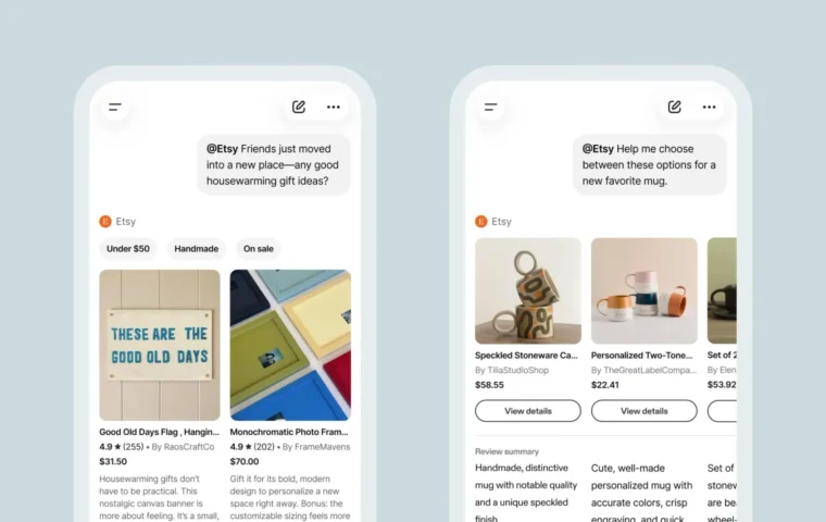 Etsy Launches ChatGPT App to Turn Conversational Search Into a New Discovery Engine For Handmade and Vintage