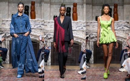 London Fashion Week runway presentation