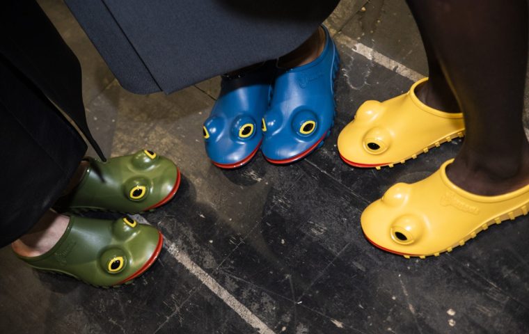 Luxury frog clogs are turning childhood rain boots into a five-hundred-dollar style statement