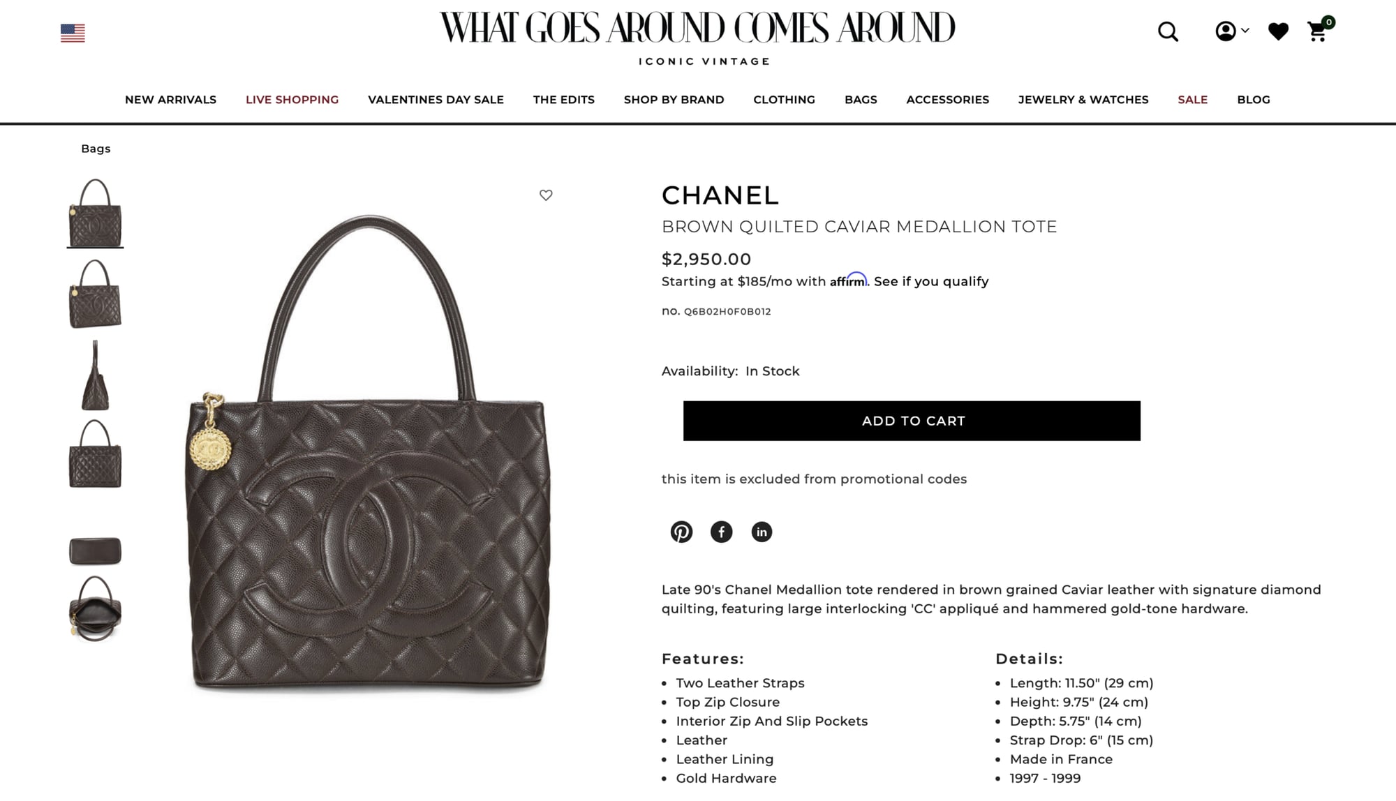 Chanel vs. What Comes Around Goes Around