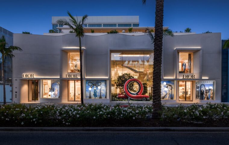 How Dior And Alex Chinneck Twist Beverly Hills Into a Surreal Fall 26 Fantasy
