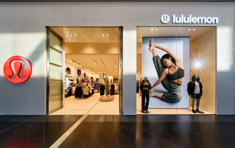 lululemon Debuts its New Global Store Concept at Highpoint Melbourne With a Cream Tiled Façade Hero Pantswall and Playbook 2.0