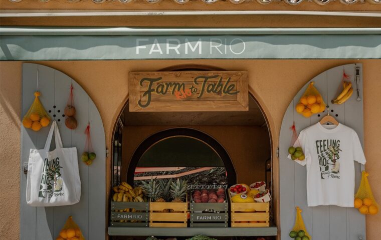 FARM Rio Transforms Place Des Lices With a Rio Inspired Street Market Experience