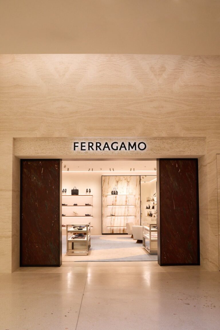 FERRAGAMO Turned a Dubai Boutique Into a Contemporary Palazzo