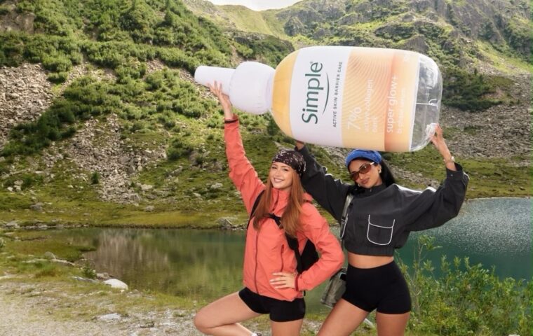 Simple Takes Nine Creators to The Dolomites for a Three Day Skincare Launch Built Around “Shake. Drop. Glow.”
