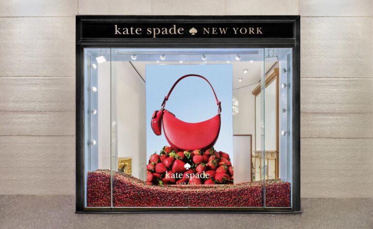Kate Spade New York Turns Five Rockefeller Center Windows Into a Strawberry Filled Summer Celebration