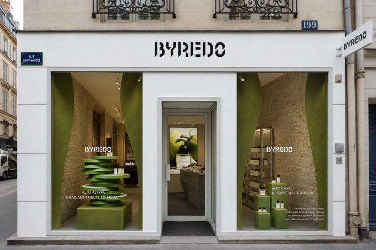 BYREDO Debuts In-Store Campaign, Turning Coconuts and Translucent Materials into Window Display