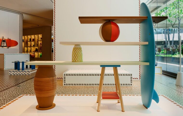 Hermès Turned Dormant Materials Into a Skateboard, Swing and Surfboard For Petit H Workshop