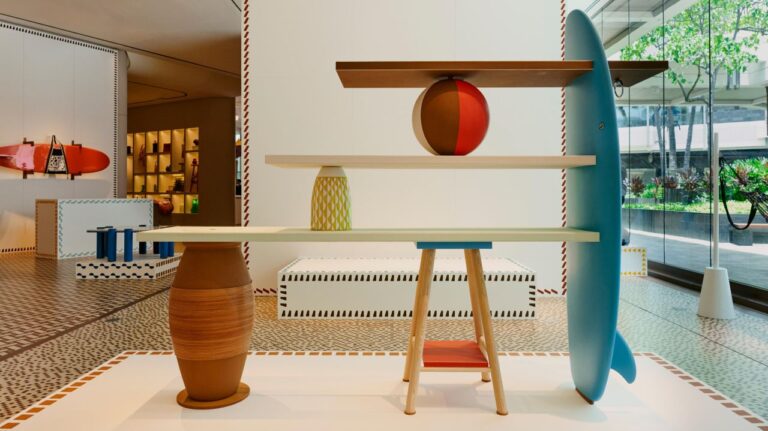 Hermès Turned Dormant Materials Into a Skateboard, Swing and Surfboard For Petit H Workshop