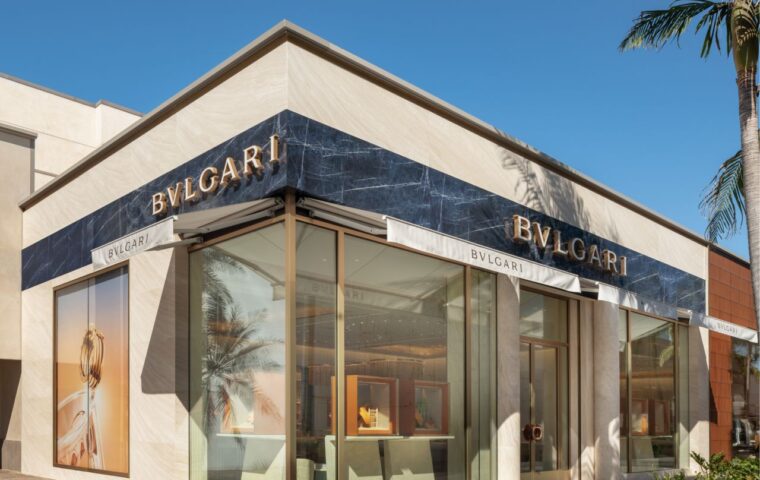 Bvlgari Opens Its First San Diego Boutique With a 250 Square Metre Roman Inspired Design