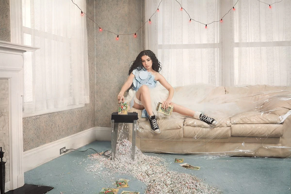 Charli XCX in Converse's 2024 Chaos Rules holiday campaign.