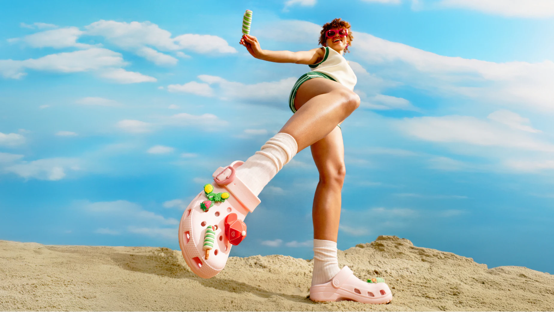 Crocs campaign installation.