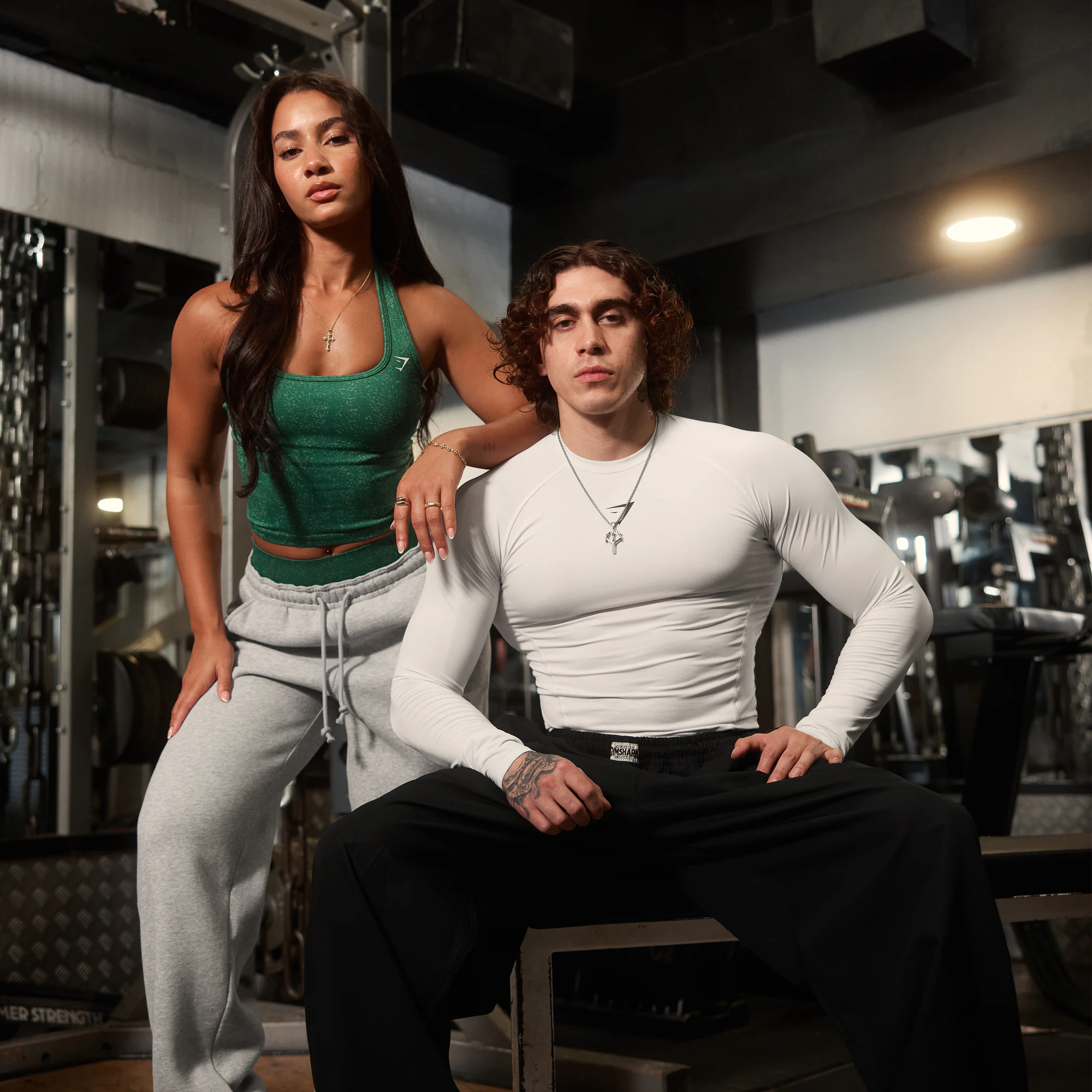 Gymshark athlete campaign portrait.