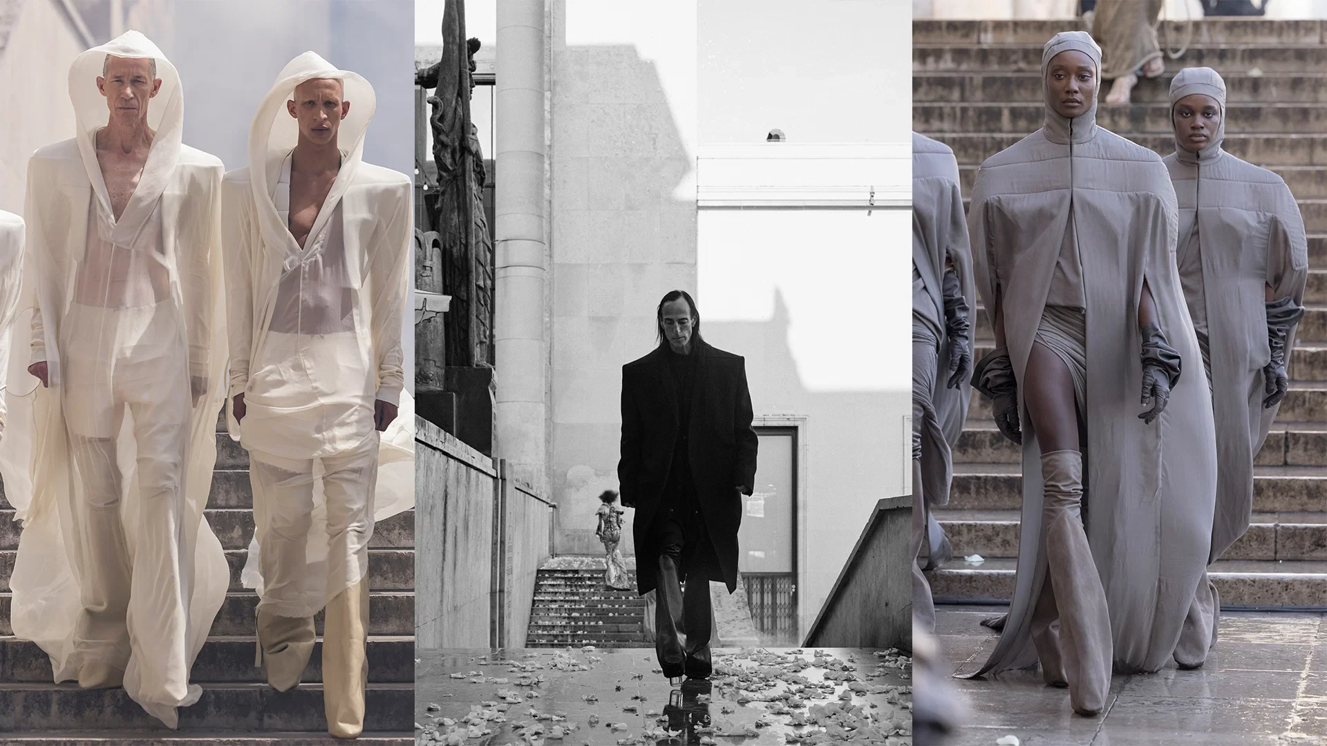 Rick Owens HOLLYWOOD Spring-Summer 2025 collection campaign image.