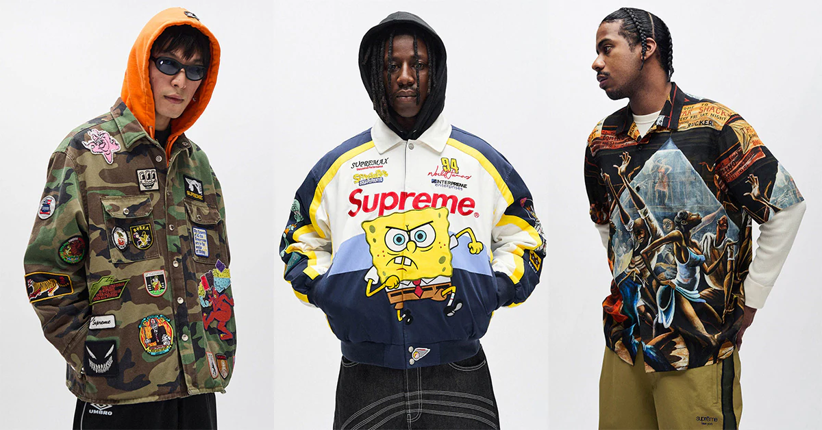 Supreme Spring-Summer 2025 lookbook campaign image.