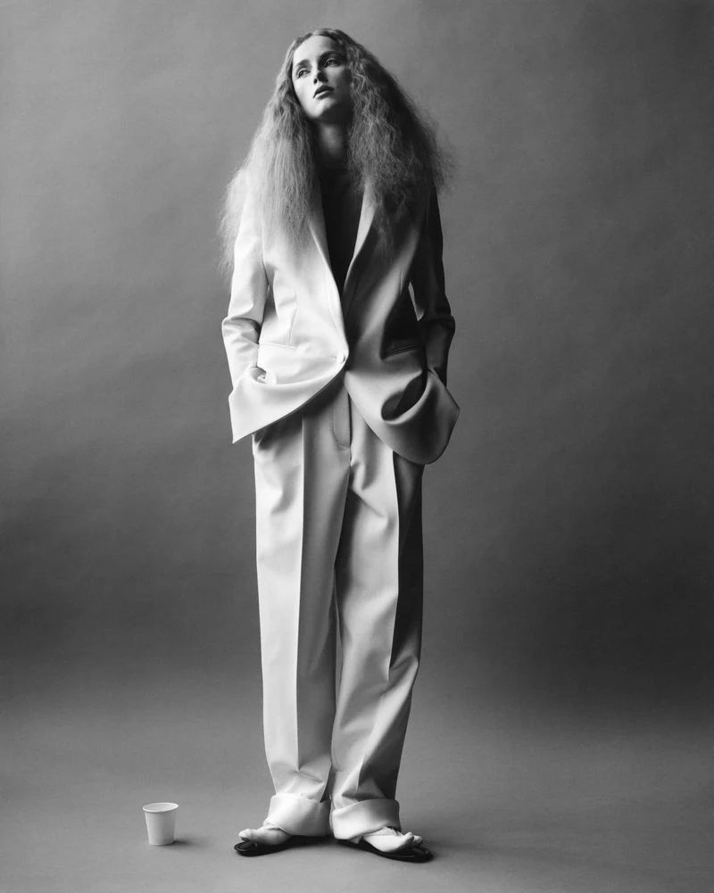 Rianne Van Rompaey in The Row's Summer 2022 campaign.